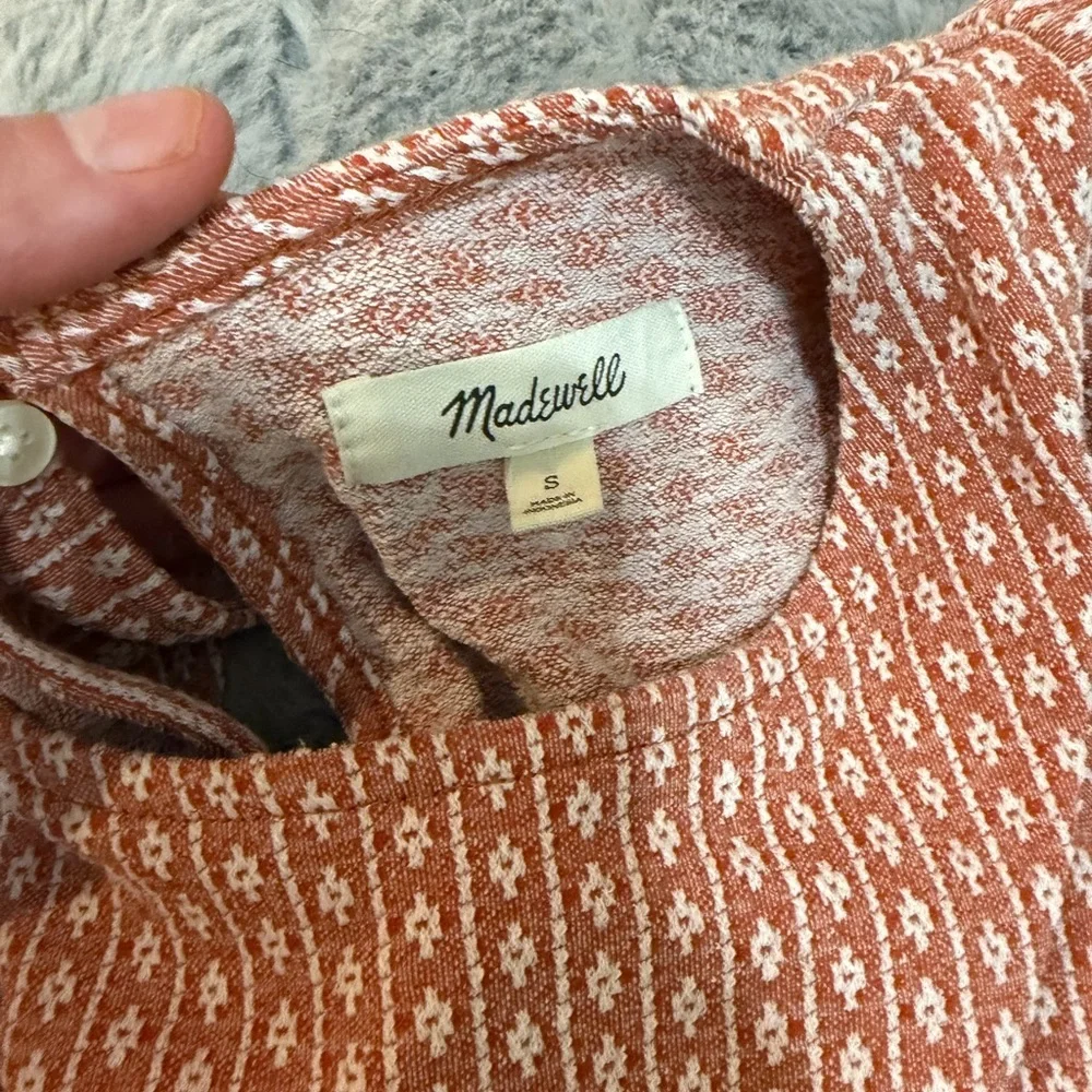 Madewell Mauve Puff Sleeve Blouse